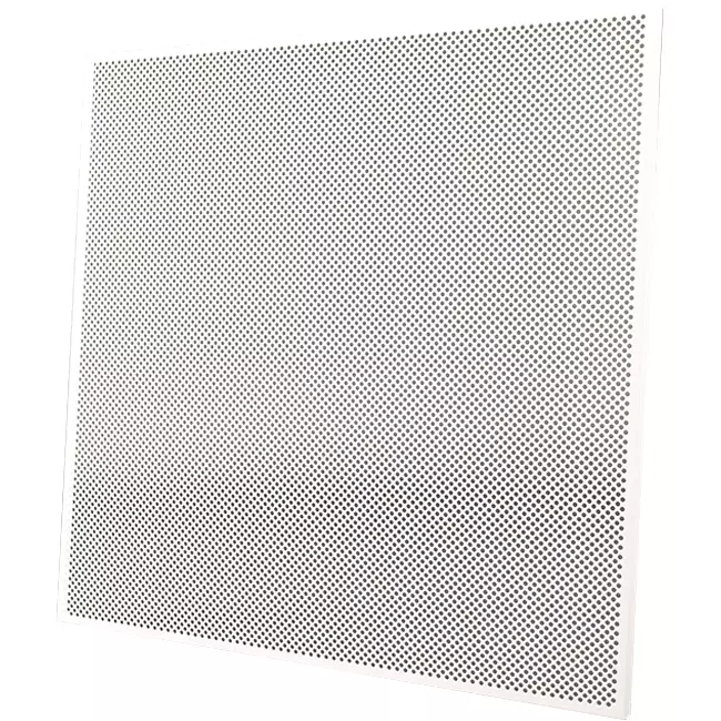 Geperforeerde paneel 600 x 600 mm voor inleg in systeemplafonds - RAL9010
