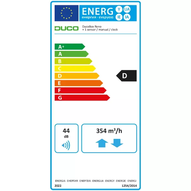 DucoBox Reno 325 m³/h - perilex stekker