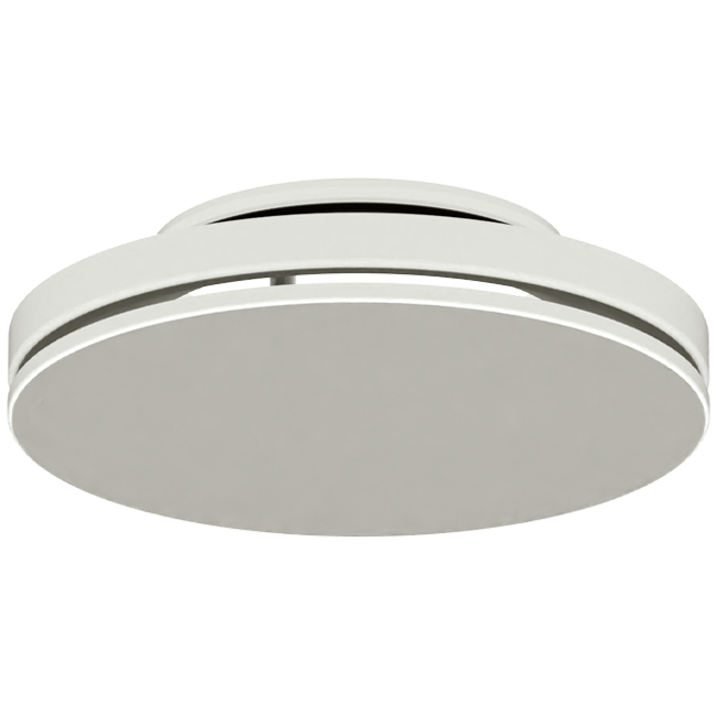 Plafondrooster staal met ronde uitblaas – 200 mm – RAL 9010