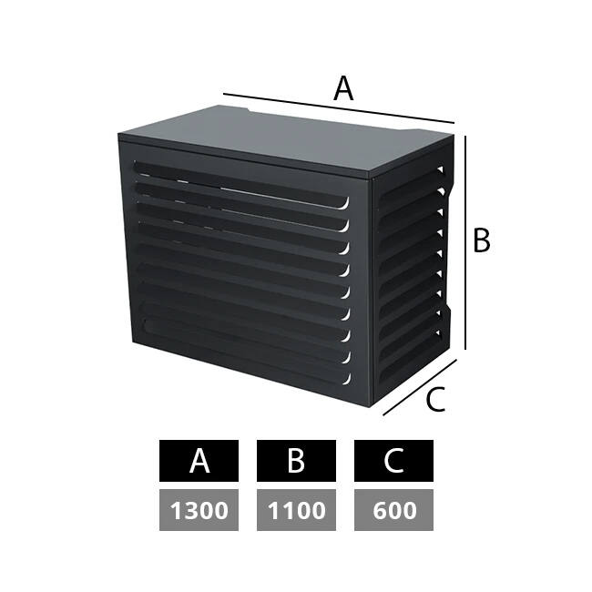 ClimaConnect airco en warmtepomp omkasting large RAL7024 Grafietgrijs