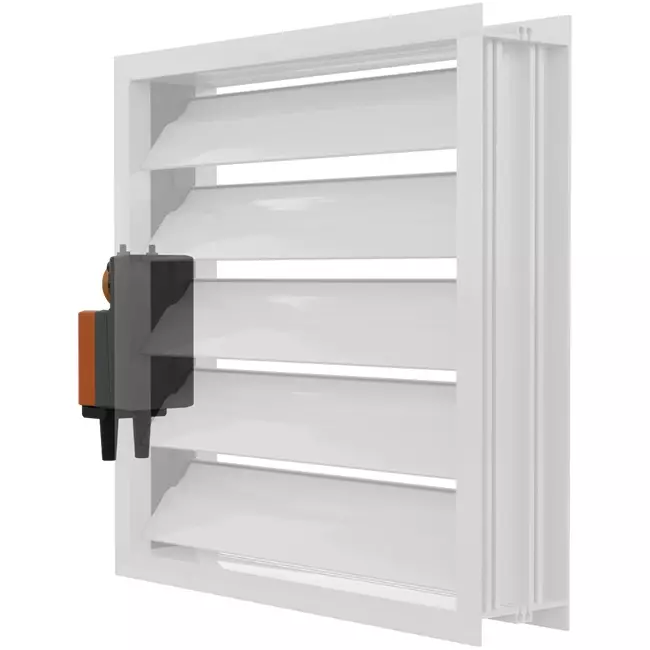 Maxivent demper met actuator voor M4540 horizontaal rechts - DAR