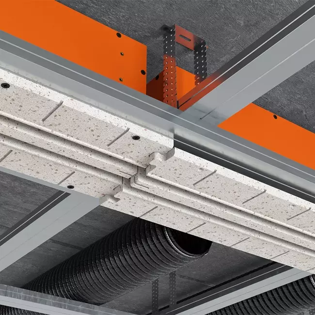 Ergovent instucbaar frameloos lijnrooster 1050 mm met aansluitdiameter 125 mm - airconditioning - 2 sleuven