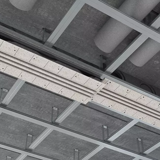 Ergovent instucbaar frameloos lijnrooster 1000 mm met aansluitdiameter 160 mm - airconditioning - 3 sleuven