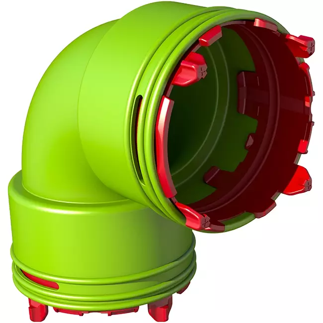 Ubbink Air Excellent 34C coude 90° connecteur