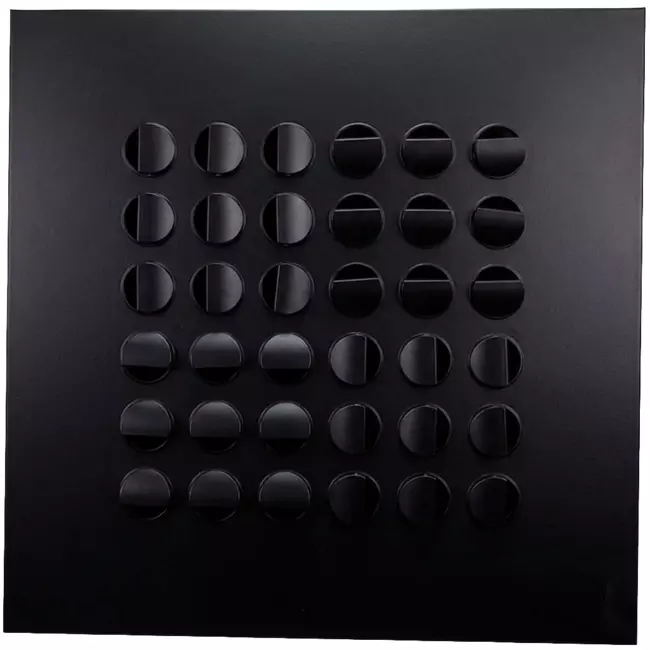 Multinozzle plafondrooster 596x596 mm - MN24 RAL9005 30% glans