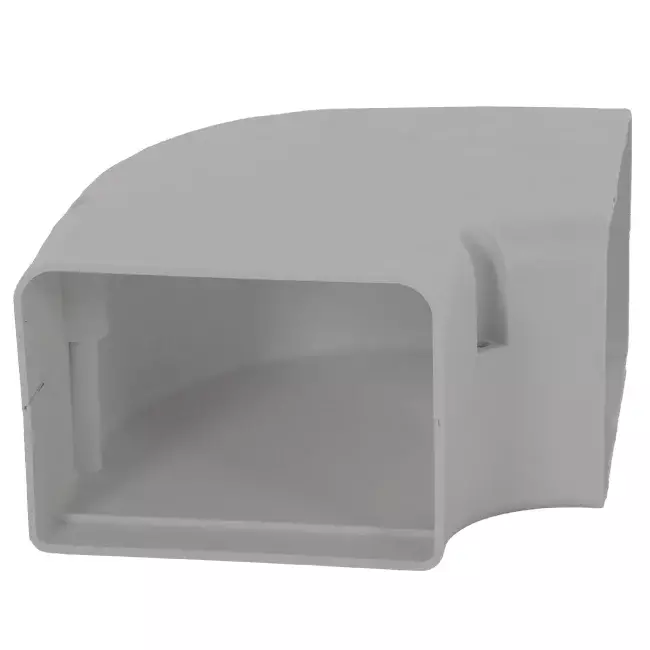 ClimaConnect 90° platte bocht voor montagekanaal 75 mm - RAL 9010