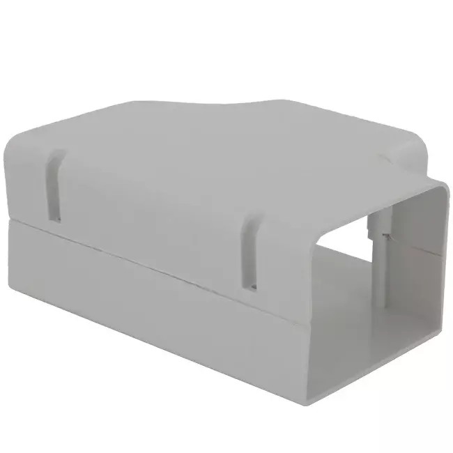 ClimaConnect T-stuk voor montagekanaal 100 mm - RAL 9010