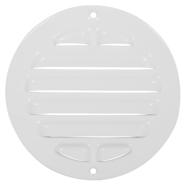Buitenrooster rond 80 mm aluminium - RAL9016