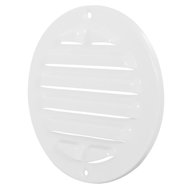 Buitenrooster rond 80 mm aluminium - RAL9016