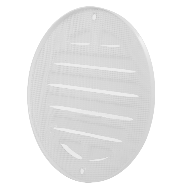 Buitenrooster rond 80 mm aluminium - RAL9016