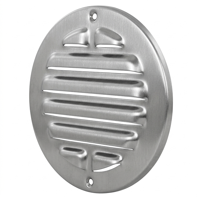 Buitenrooster rond 200 mm RVS304