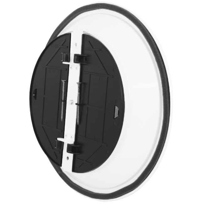Diffuseur plafonnier rond avec motif fixe Ø 200 mm - RAL9016