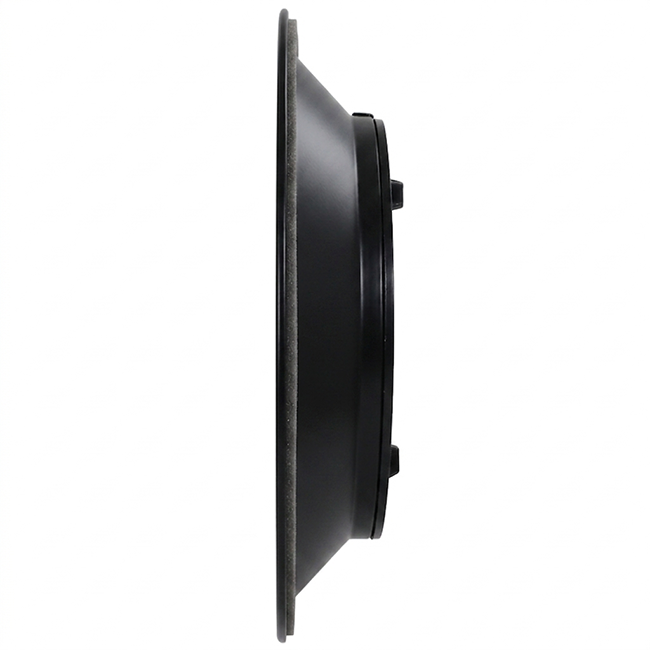 Diffuseur plafonnier rond avec motif fixe Ø 150 mm - RAL9005 30% brillant