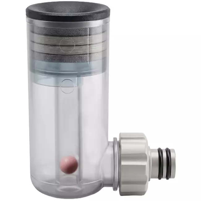 Waterloze inbouwsifon voor condenswater afvoer.
