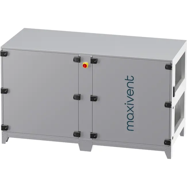 Maxivent WTW luchtbehandelingkasten met tegenstroomwisselaar 2800 m3/h met elektrische verwarmer horizontaal rechts - PHE 2800 H EOJR