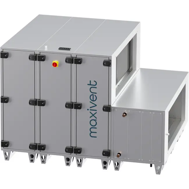 Maxivent WTW luchtbehandelingkasten met warmtewiel 5000 m3/h met DX-batterij horizontaal links - RHE 5000 H ODJL T 01