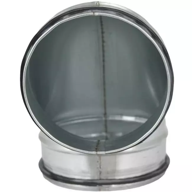 Korte ronde spiro bocht 90° Ø 125mm voor spirobuis