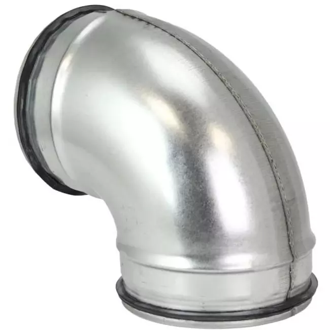 Korte ronde spiro bocht 90° Ø 125mm voor spirobuis