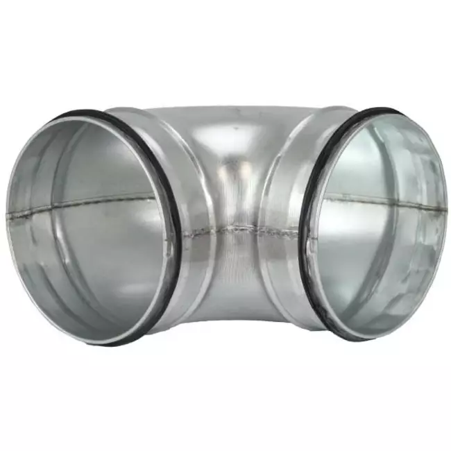 Korte ronde spiro bocht 90° Ø 80mm voor spirobuis