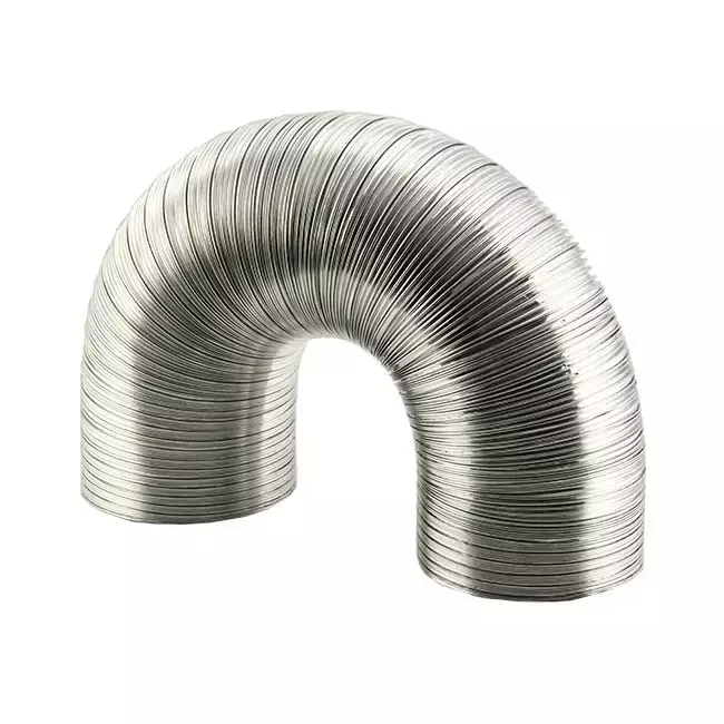 Starre aluminium ventilatieslang diameter 120 mm lengte 1.5 meter