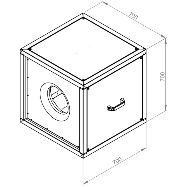 Ventilateur de caisson débit d'air extérieur du moteur - MPC 400 EC T30