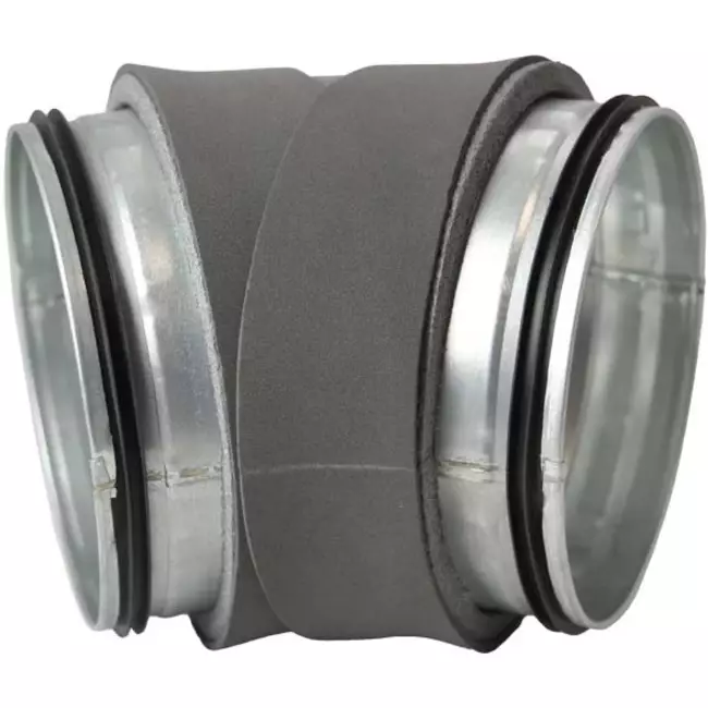 Thermoduct geïsoleerde bocht 45 graden diameter 125 mm