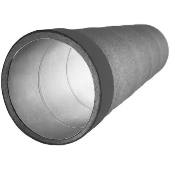 Thermoduct geïsoleerde spirobuis - diameter 125 mm - 1000 mm - 9 mm isolatielaag