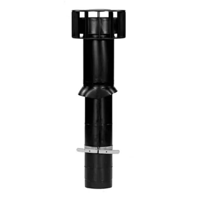 Terminal de toit Ubbink Multivent Ø 166 mm noir 400 m³/h - longueur 1300 mm
