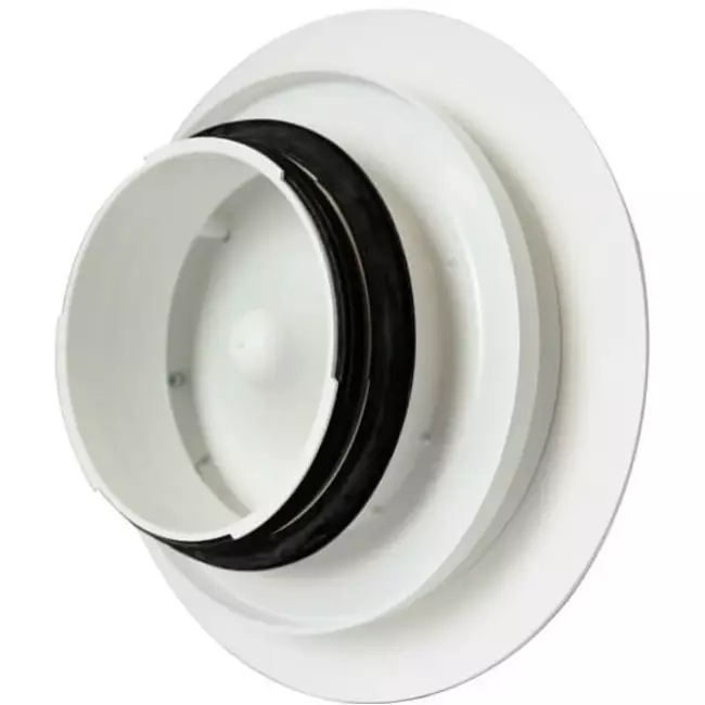 Vent-Axia UniflexPlus RVG 125 mm regelbaar ventiel groot - wit