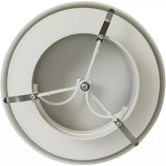 Ventilatie toevoerventielen kunststof 125 mm RAL 9003 met klemveren en schone sector - VST125
