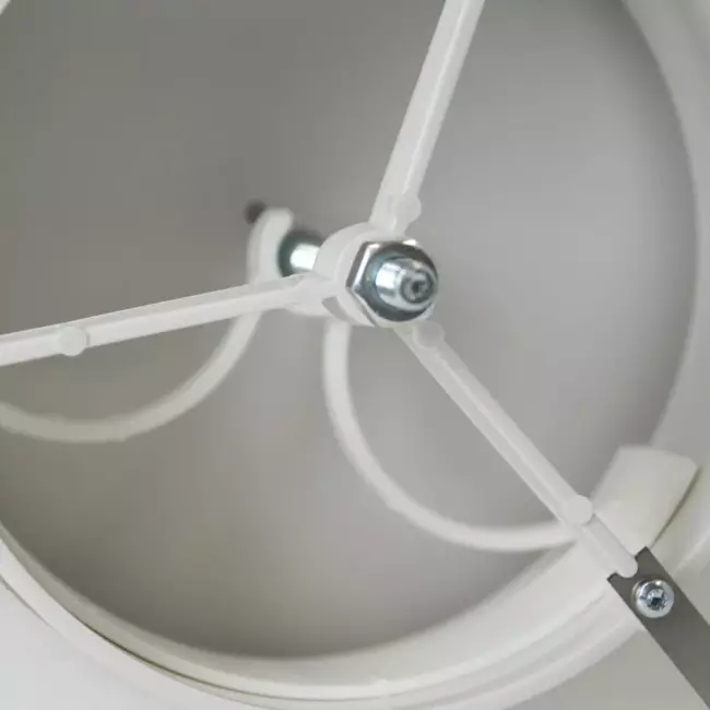 Ventilatie toevoerventielen kunststof 125 mm RAL 9003 met klemveren en schone sector - VST125