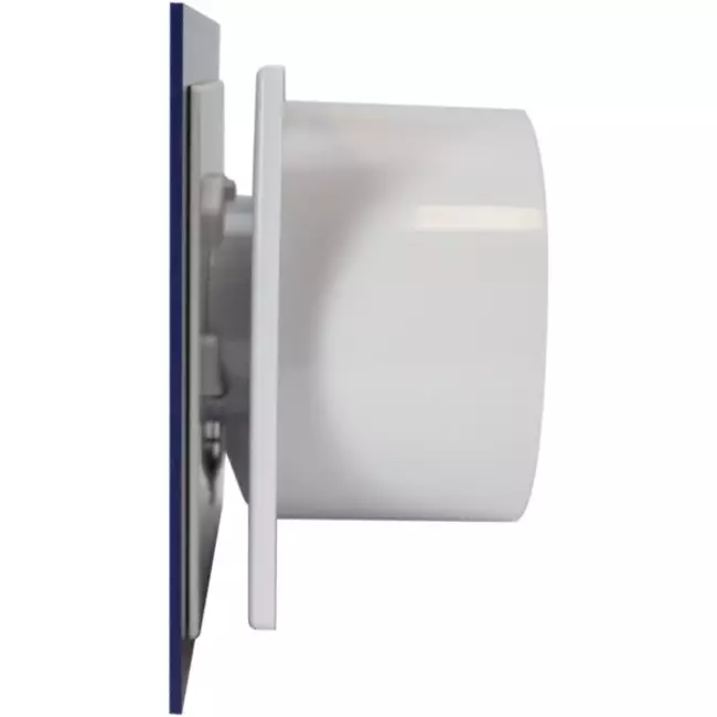 Air Roxy badkamerventilator met aansluitdiameter 100 mm met timer en vertraagde start - kunststof front blauw