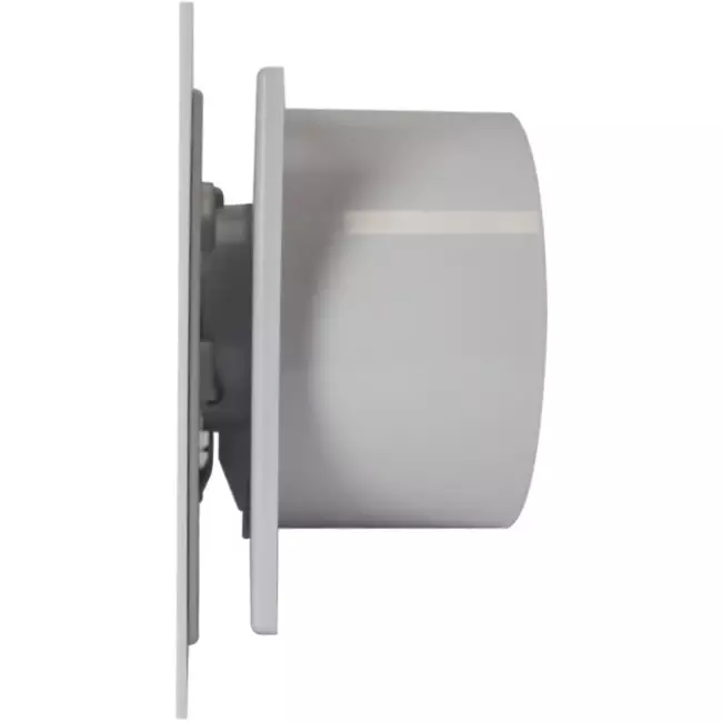 Badkamer ventilator Ø 100 mm - kunststof front glanzend wit
