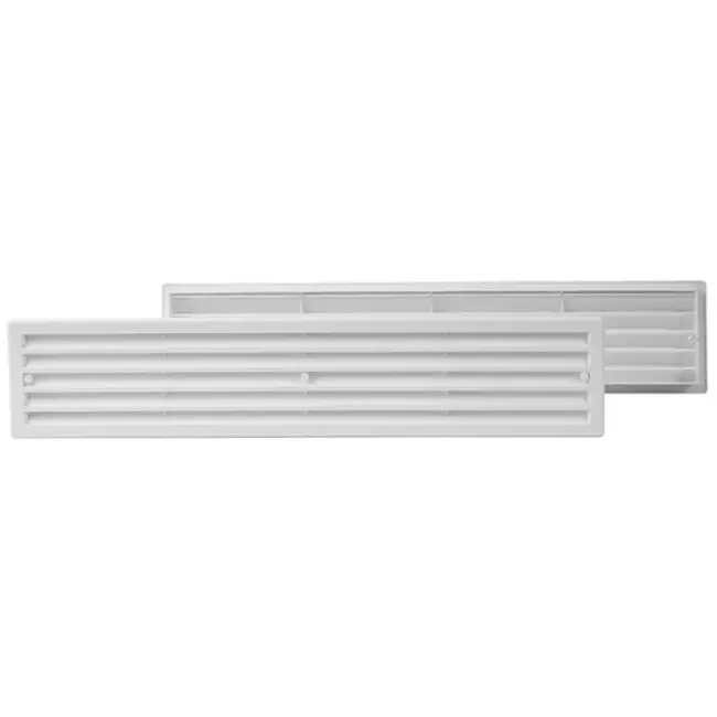 Deurrooster 450x92 wit - VR459