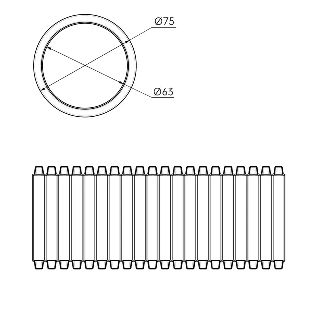 Ubbink Air Excellent 50m 34C flexible 75 63 antimicrobien