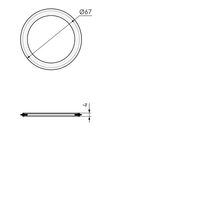 Ubbink Air Excellent 23C dichtingsring 10 stuks