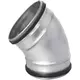 Ronde spiro bocht 45° Ø 125mm voor spirobuis
