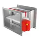 Brandklep rechthoekig eindeloopcontact - E-FD40 1400x800 R S