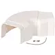 Climaplus airco leidinggoot Verstelbare bocht 70x55mm RAL 9010 WIT