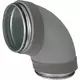 Thermoduct geïsoleerde bocht 90 graden diameter 160 mm