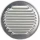Metalen ventilatierooster rond incl. montagebus Ø 180 mm aluminium - DWRA180S
