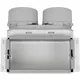 Diffuseur mural avec raccordement supérieur Vent-Axia Uniflexplus 2x Ø90 mm