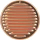 Metalen ventilatierooster rond Ø160 mm koper - MR160Cu