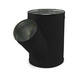 Té de Ø 200 mm - Ø 160 mm pour conduit rigide galvanisé (45°) - sur mesure RAL9005