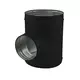 Té de Ø 400 mm - Ø 250 mm pour conduit rigide galvanisé (90°) - sur mesure RAL9005