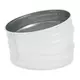 Coude rond spiralé 15° Ø 100 mm  - sur mesure RAL9010