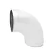 Spiro bocht 160 mm 90 graden (sendz. verz.) RAL9010