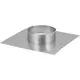 Afdekplaat diameter  150 mm met opstand I304 (D0,6)