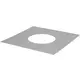 Afdekplaat diameter  350 mm vierkant I304 (D0,6)