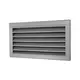 Buitenluchtrooster B=300 x H=1400 rvs - inox
